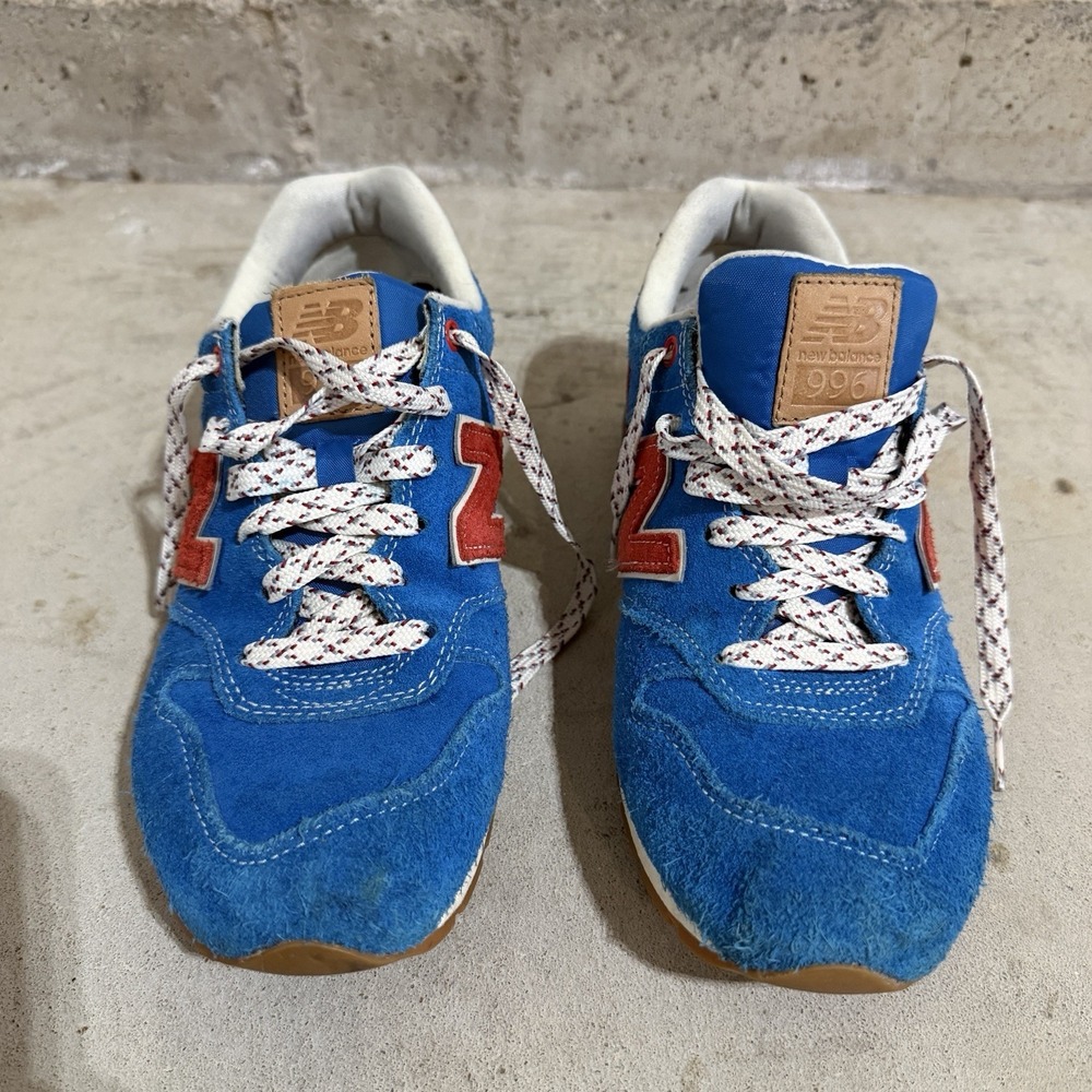 New Balance 996 Blue Suede Sneakers Men's 6 / Fits Women's 7.5 Retro - Picture 3 of 9